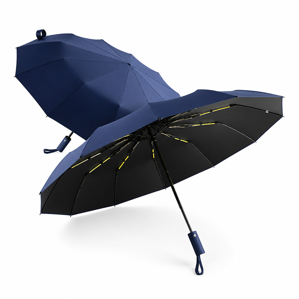 Automatic Open-Close UV-Blocking Foldable Umbrella (Triple-Fold)