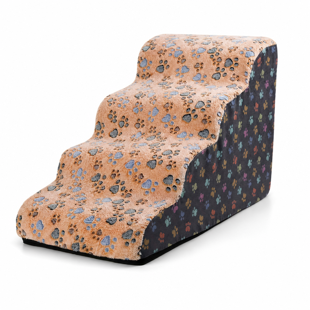 Non-Slip Plush Pet Stairs (2-5 Steps)