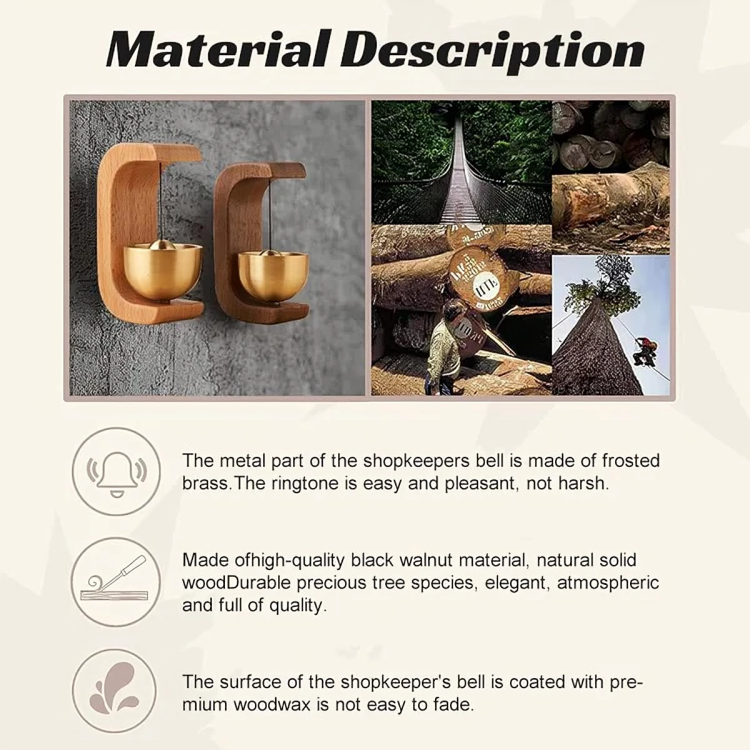 Wooden Wind Chime with Magnetic Singing Bowl