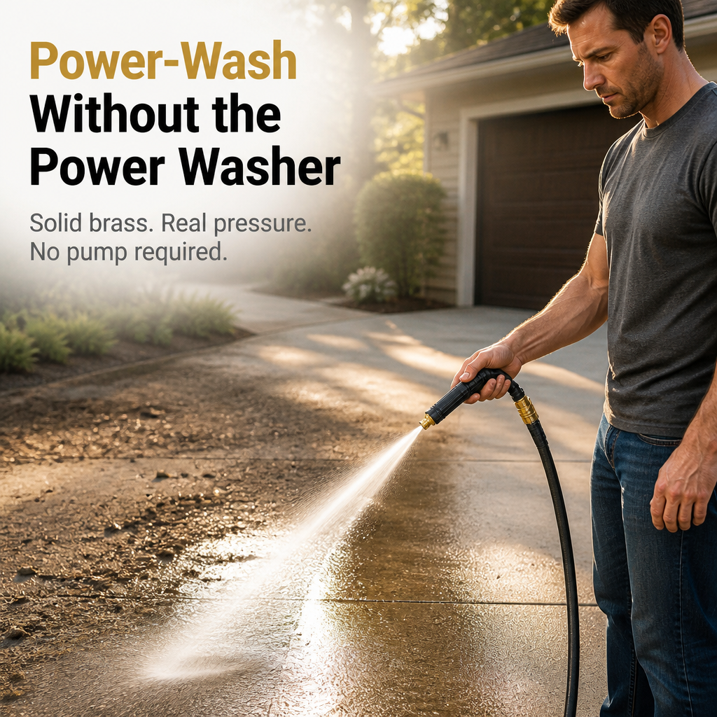 Hydrolance™ — Power-Wash Patios, Cars & Bikes Without the Pressure Washer Cost