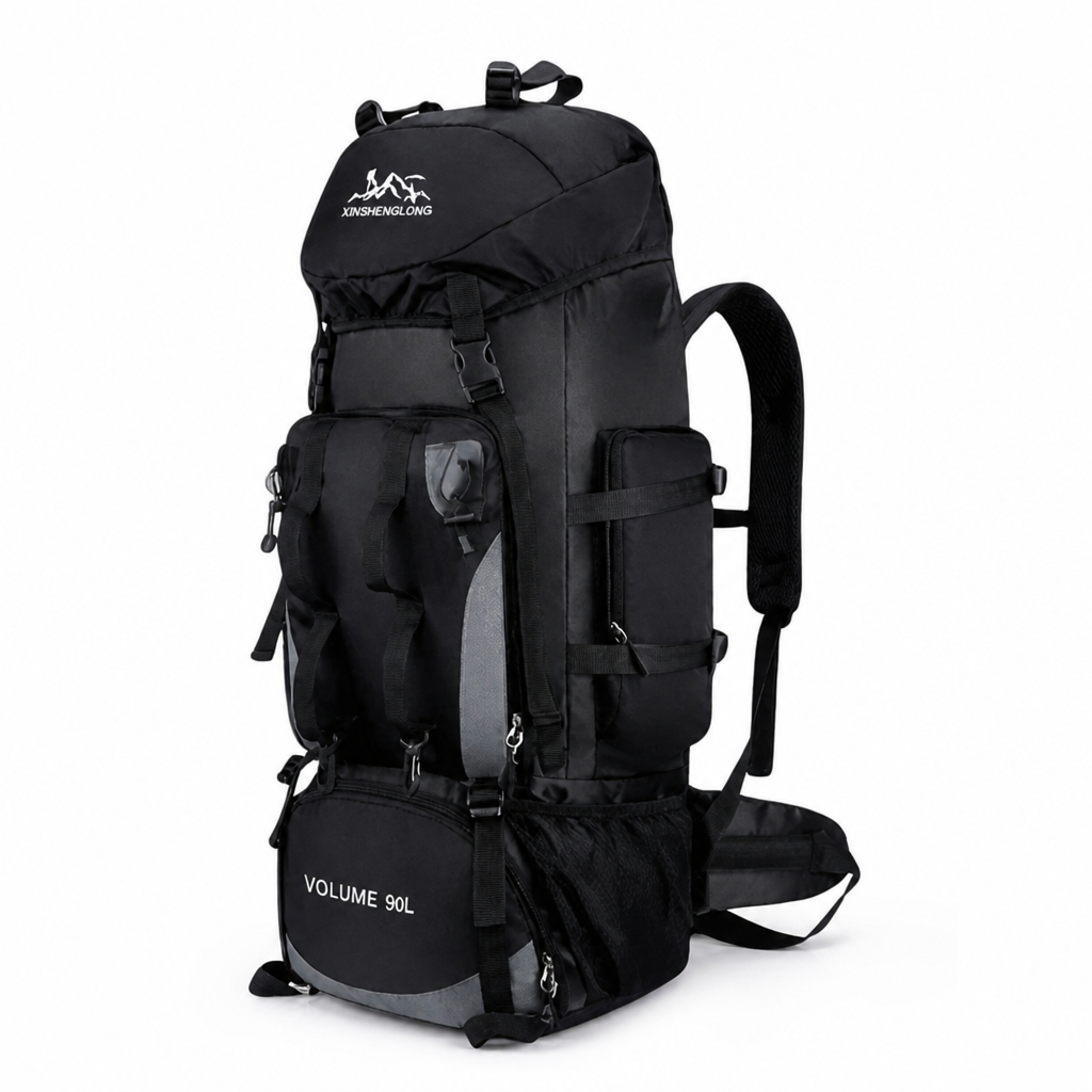 90L Water-Resistant Hiking Backpack (Ergonomic Straps)
