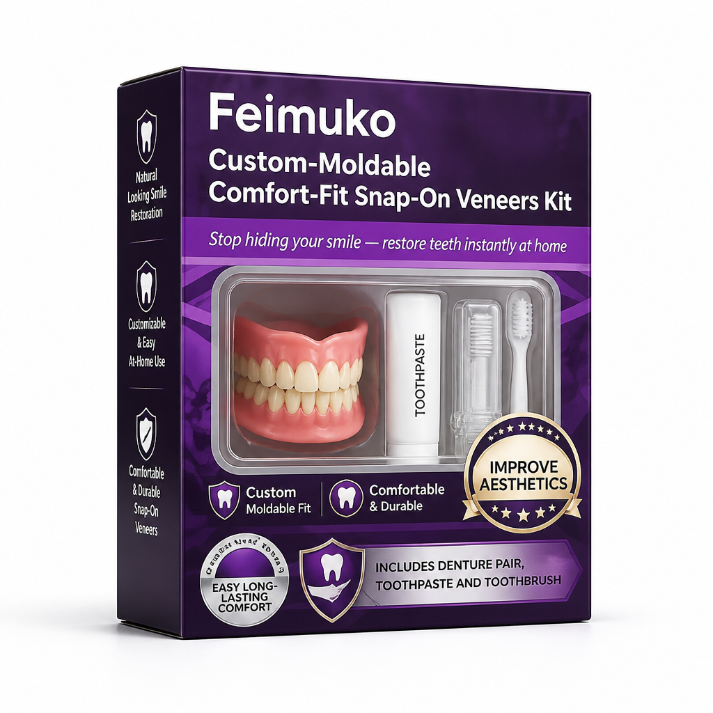 Custom-Moldable Comfort-Fit Snap-On Veneers Kit