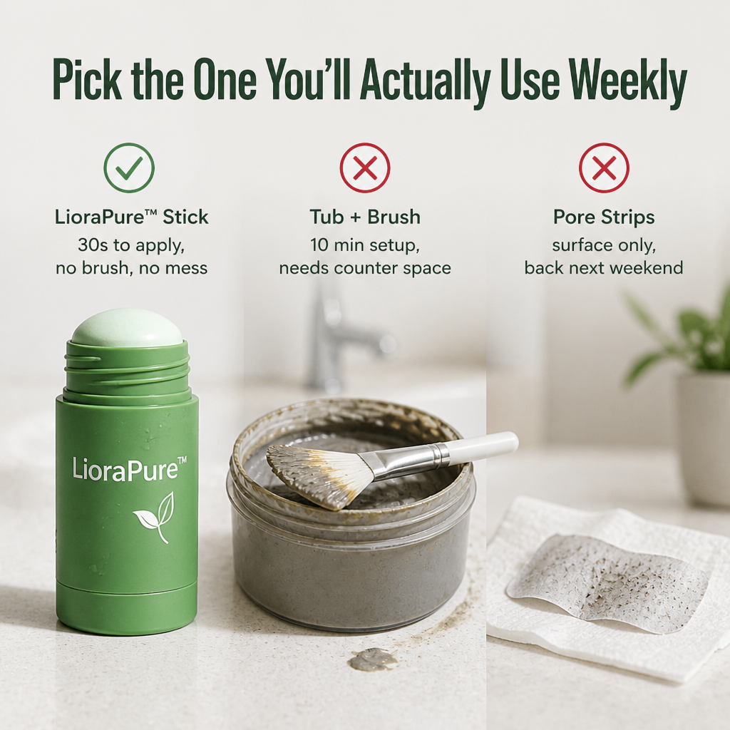LioraPure™ — Apply Green Tea Clay in 30 Seconds, Wash Off in 10