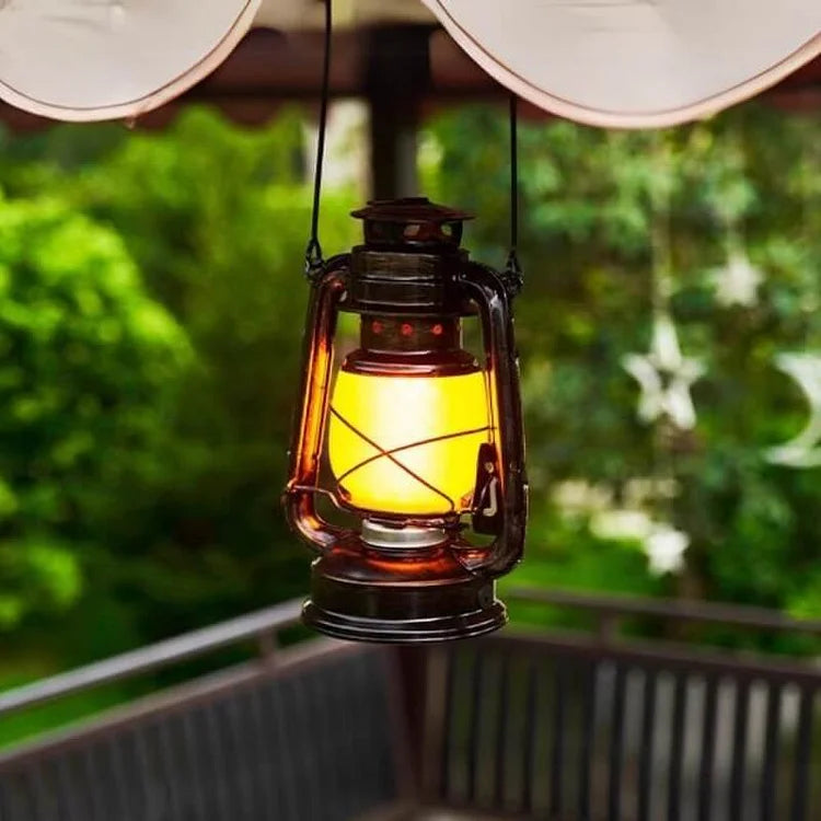 Portable Waterproof LED Lantern for Camping – Rechargeable Light with Warm and Flame Settings