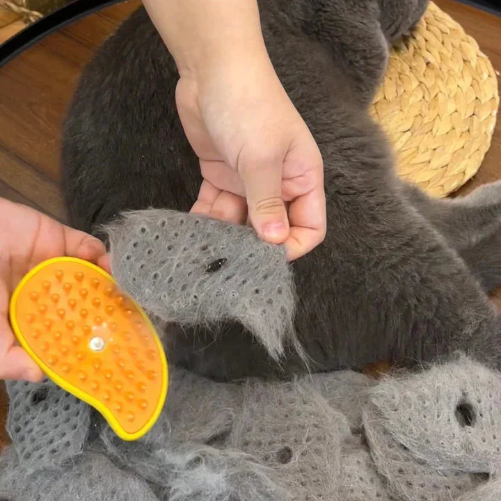 Anti-Static Cat Brush with Spray Feature
