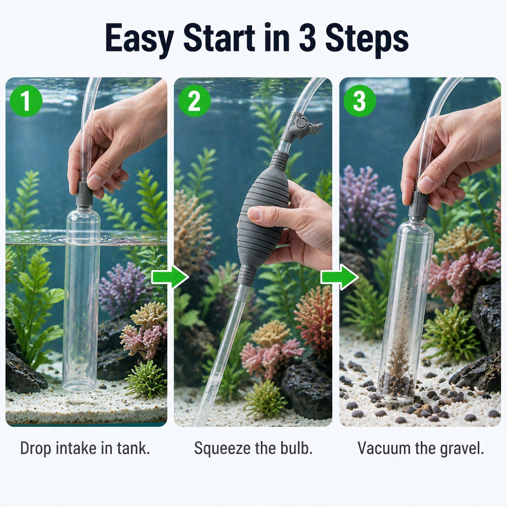 Flexora™ — Clean Your Tank in 5 Minutes Flat Without Bending or Mouth-Priming