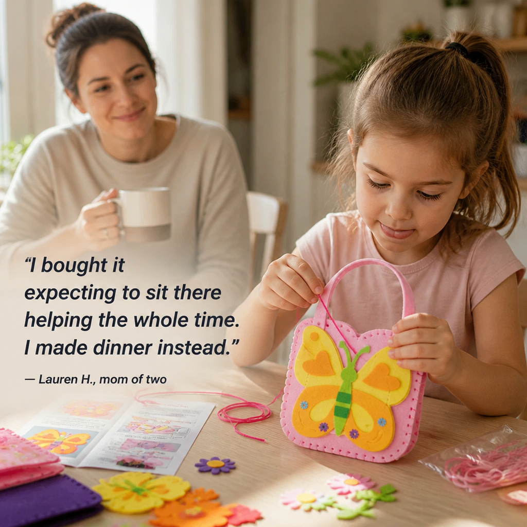Weavy™ — Swap Screen Time for a Felt Bag Your Kid Crafts Themselves