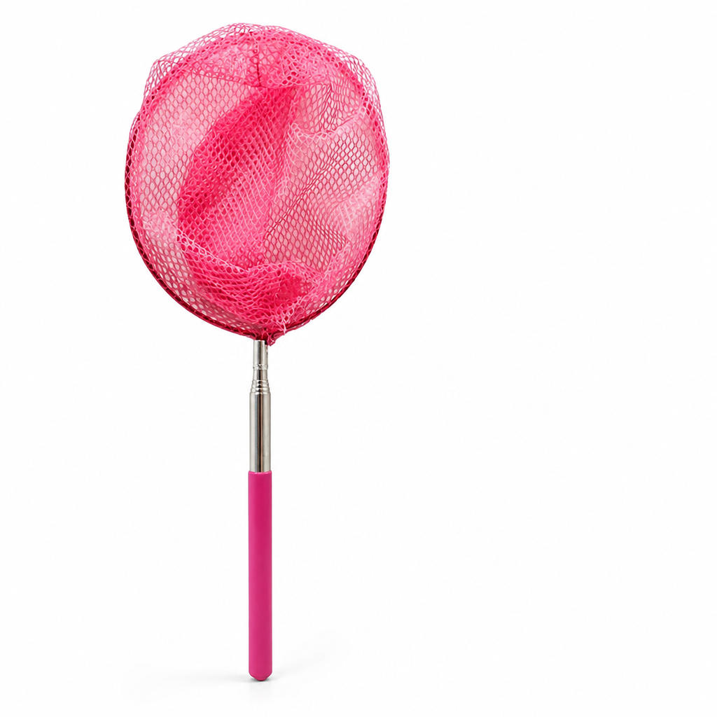Telescopic Aluminum Fine Mesh Pool Skimmer (Adjustable 50-81 cm)