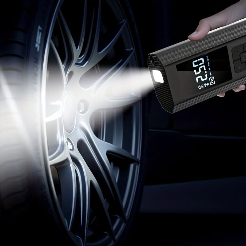 Compact Wireless Tire Pump for On-the-Go Inflation