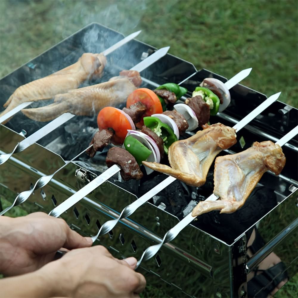 Set of Long Handle BBQ Skewers