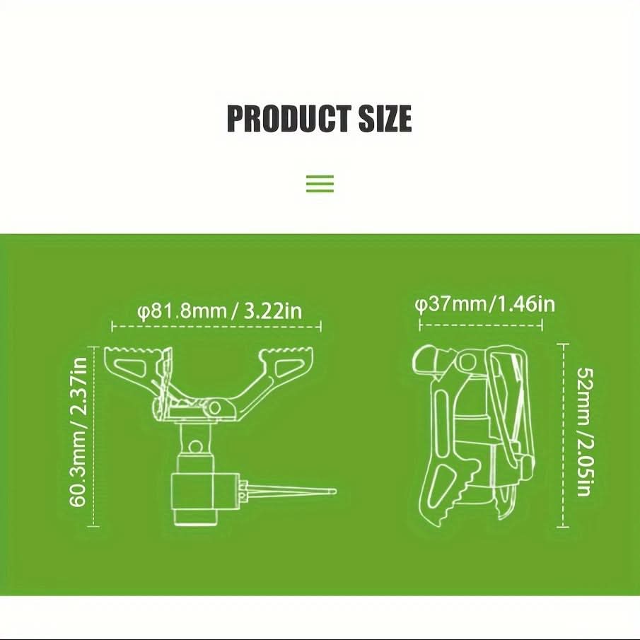 Portable Camping Stove made of Titanium for Outdoor Use