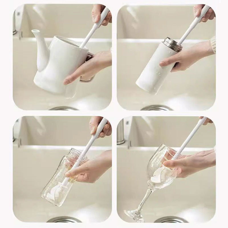 Cleaning Brush | Long Handle | Gentle Bristles | CupClean