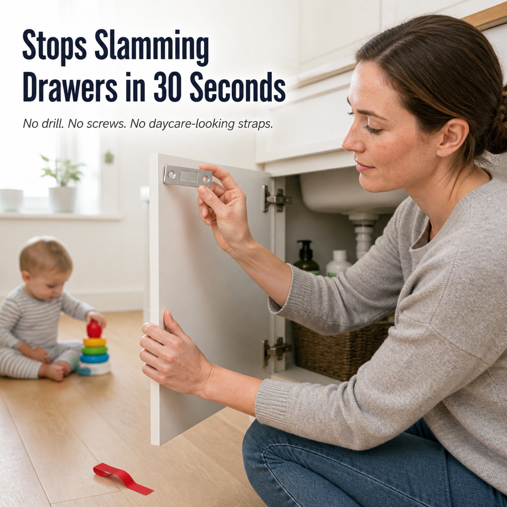 SecureSeal™ — Prevent Drawers from Slamming Open in Under 60 Seconds