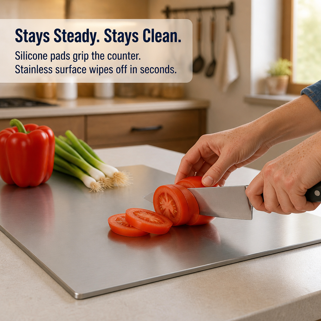 SteelPure™ — Swap Three Funky Boards for One That Rinses Away Odors