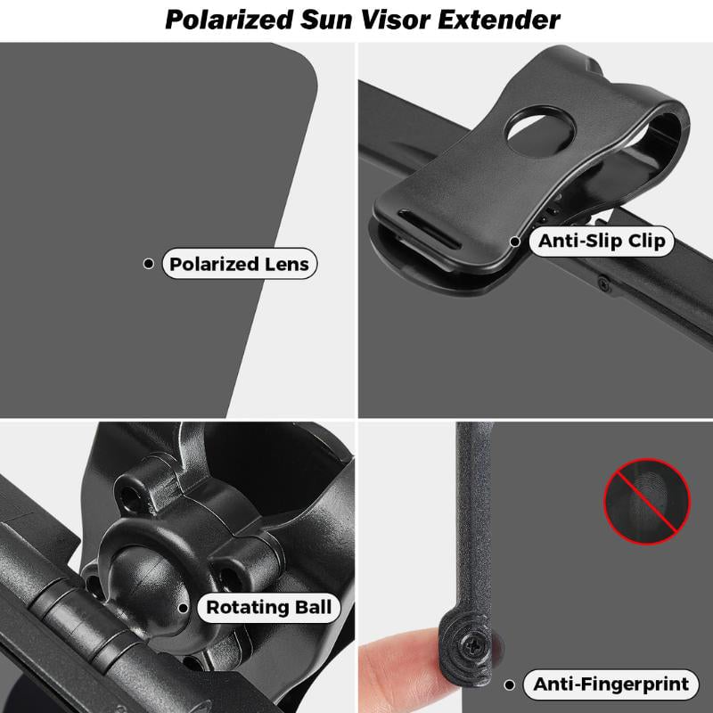 Polarized Glare-Reducing Sunshade for Cars