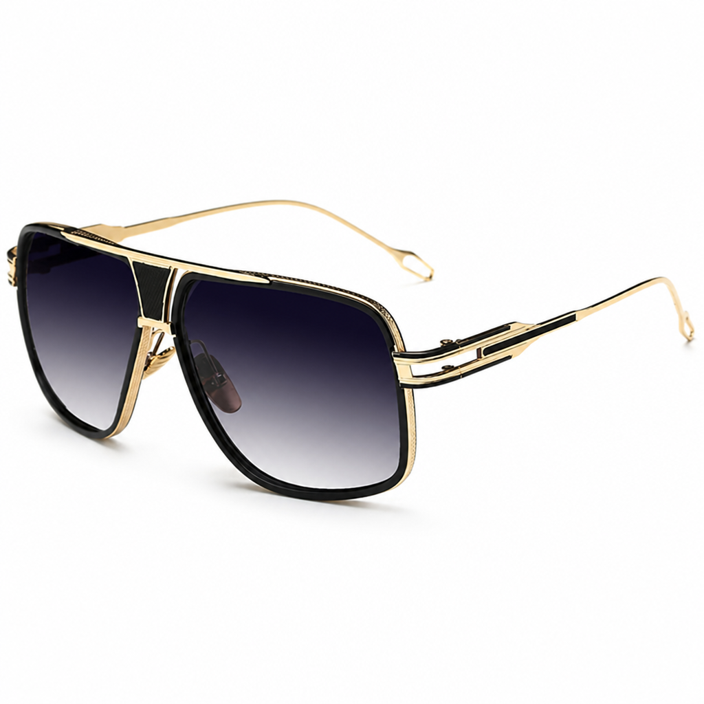 100% UV Protection Lightweight Alloy Aviator Sunglasses