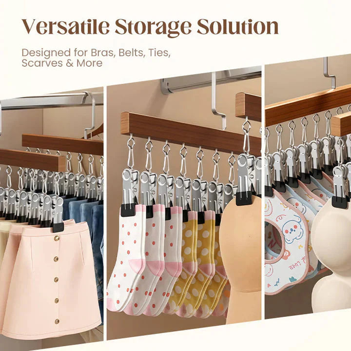 Set of Wooden Hangers – Two Hangers Included per Pack
