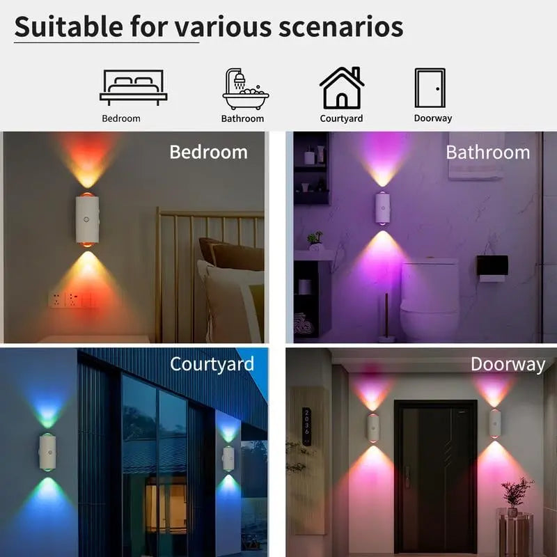 Motion Sensor LED Wall Light – Color Changing Feature
