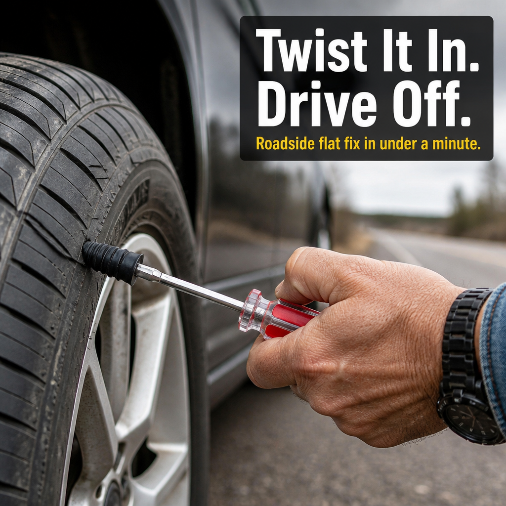 VeloShield™ — Repair Road Flats in 60 Seconds Without Calling a Tow Truck