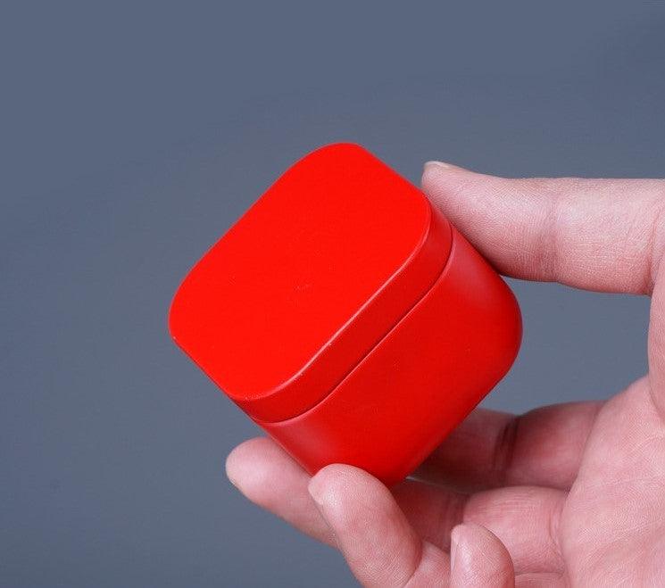 Compact Metal Container for Storing Tea, Sweets, and Medications