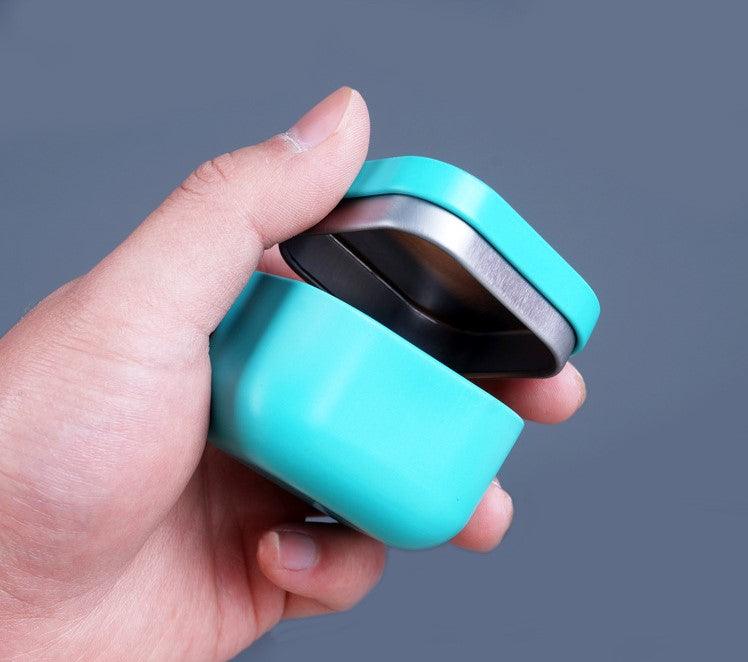 Compact Metal Container for Storing Tea, Sweets, and Medications