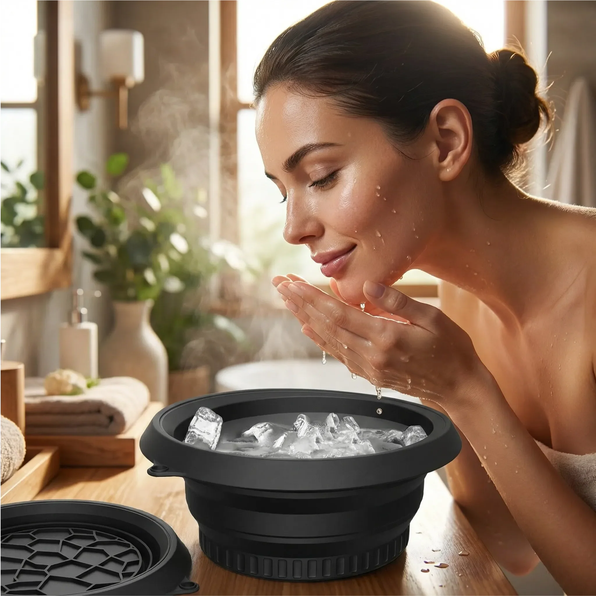 Large Honeycomb Silicone Ice Cube Mold Ø 26.4 cm