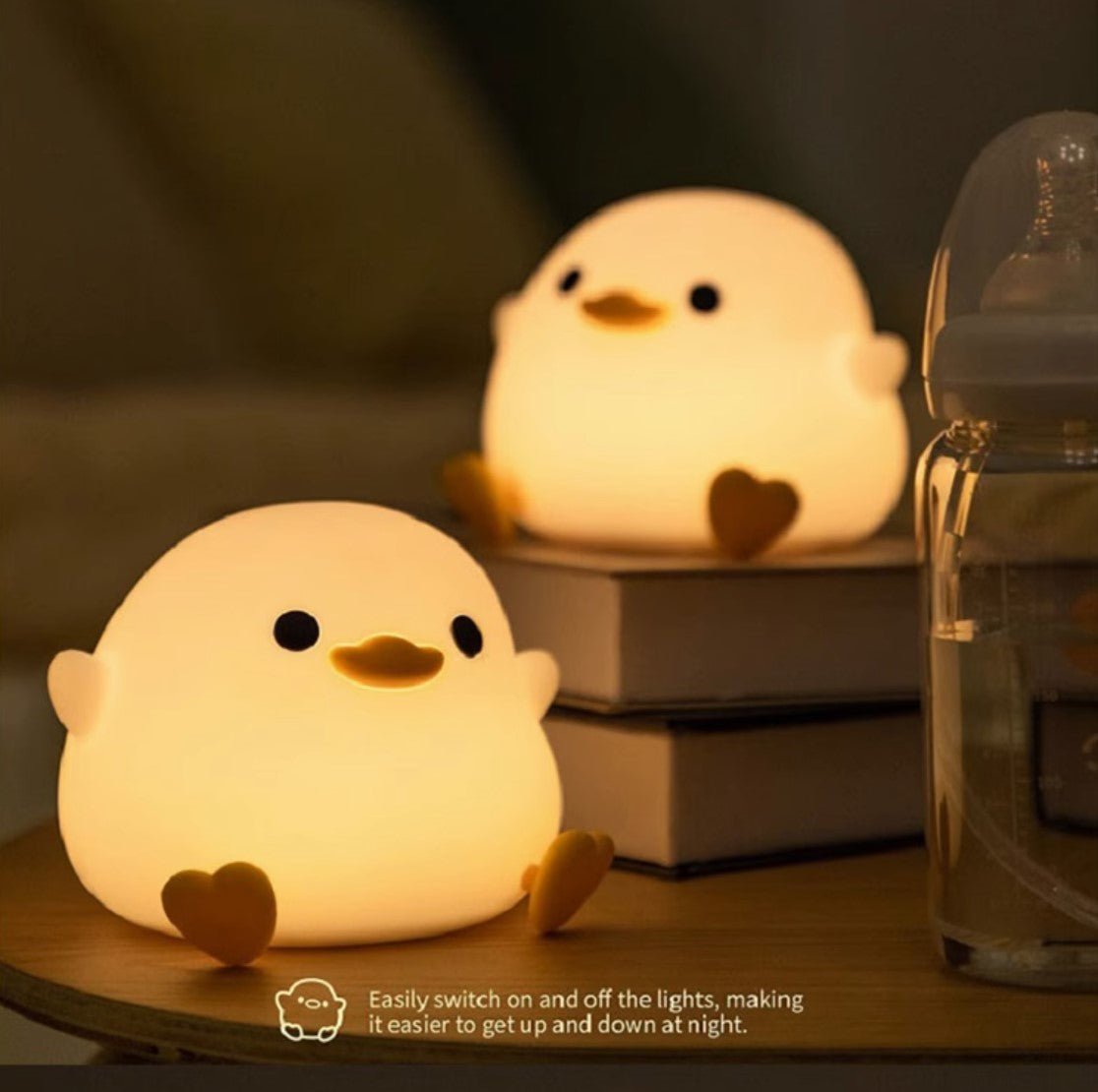 Touch-Controlled LED Chick Night Light with Timer Feature
