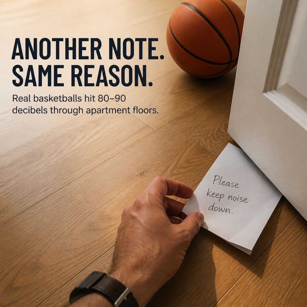VoltRise™ — Stick, Shoot, Score: Quiet Indoor Basketball with Zero Drill Holes
