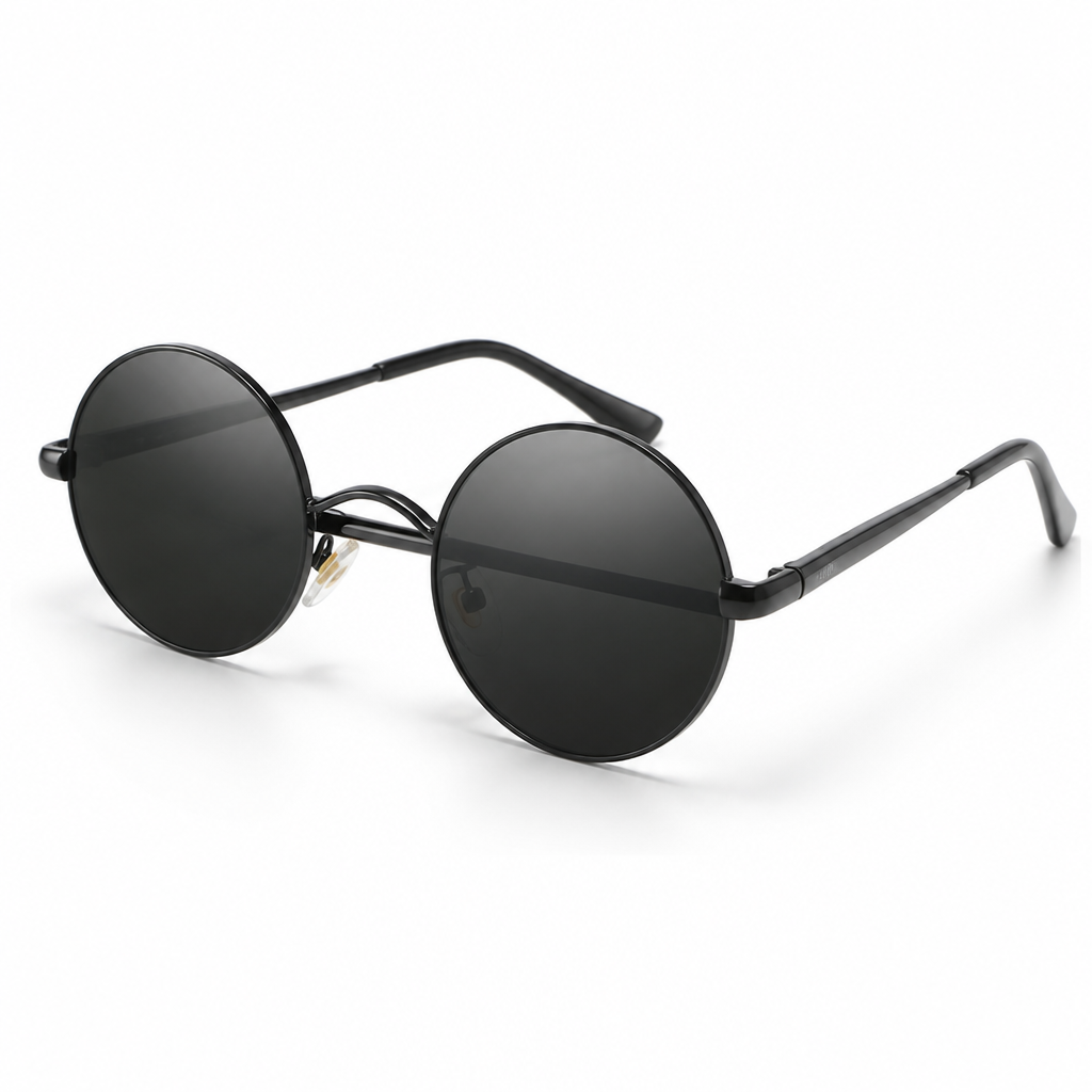 Polarized & UV-Blocking Retro Round Sunglasses