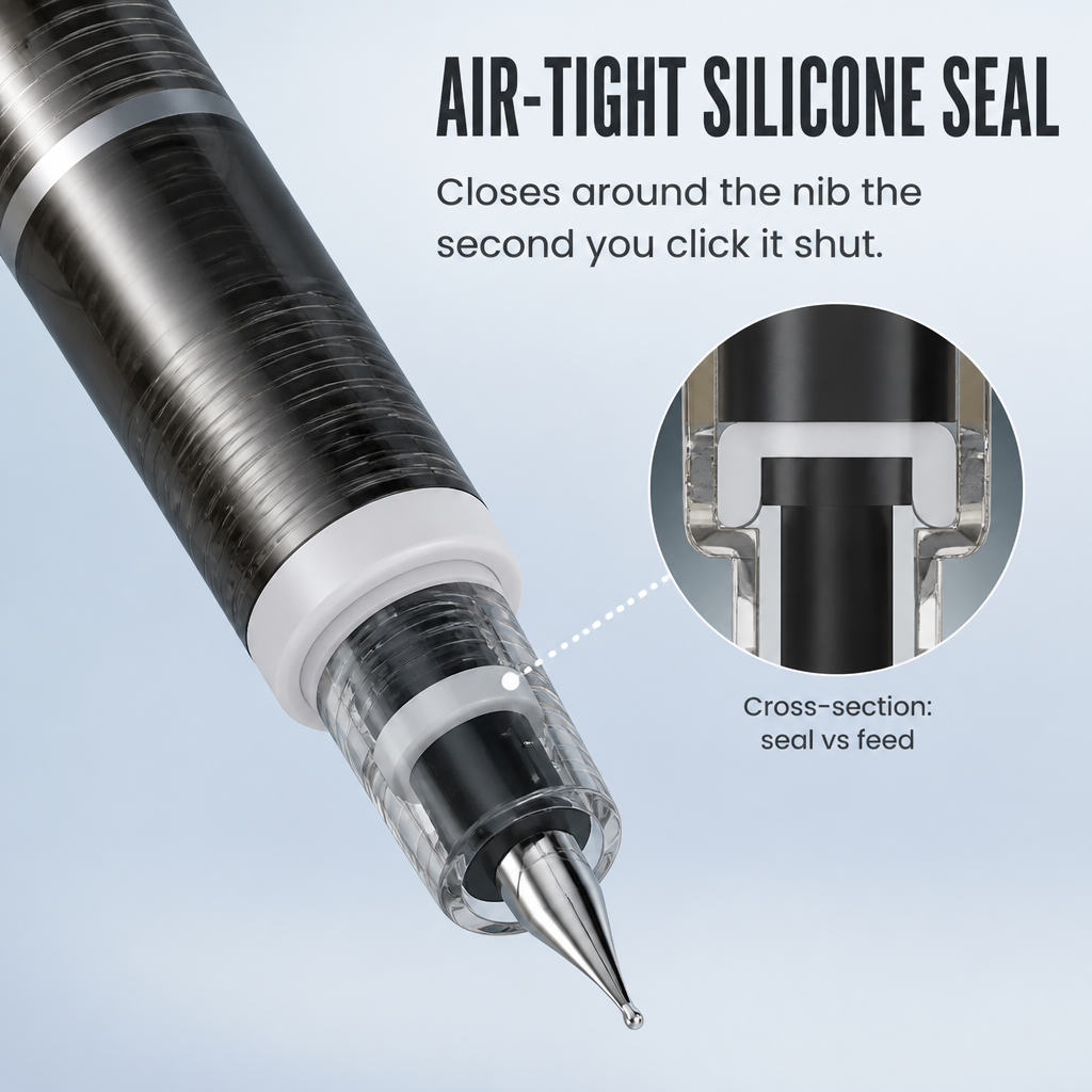 SwiftScript™ — Enjoy Fountain-Pen Smoothness Without the Cap-Off Fuss