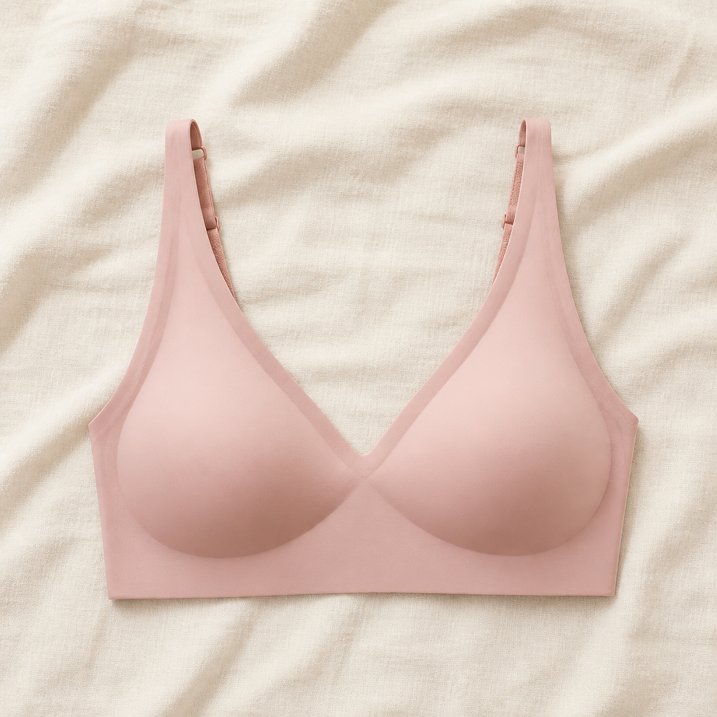 LumiFit™ – Wireless Seamless Bra with Softly Padded V-Neck Cups
