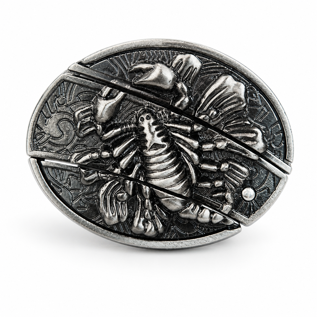 Zinc Alloy Hidden Knife Belt Buckle (Fits 1.5-Inch Belts)