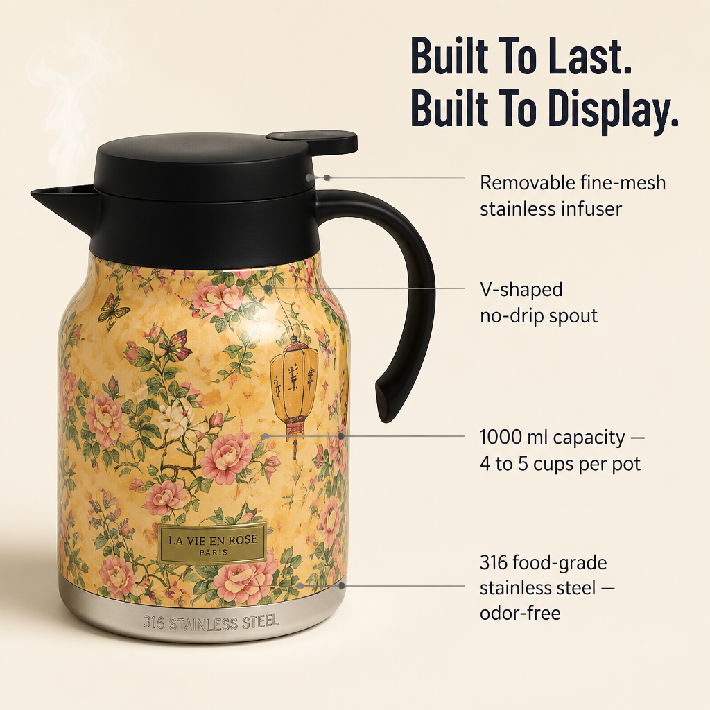 BrewAura™ — Brew, Serve & Showcase Tea That Stays Hot for Six Hours