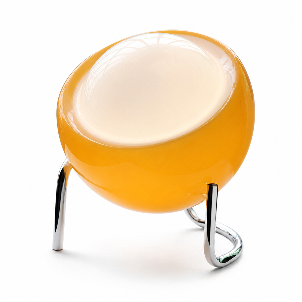 Soft Warm LED Retro Glass & Metal Table Lamp