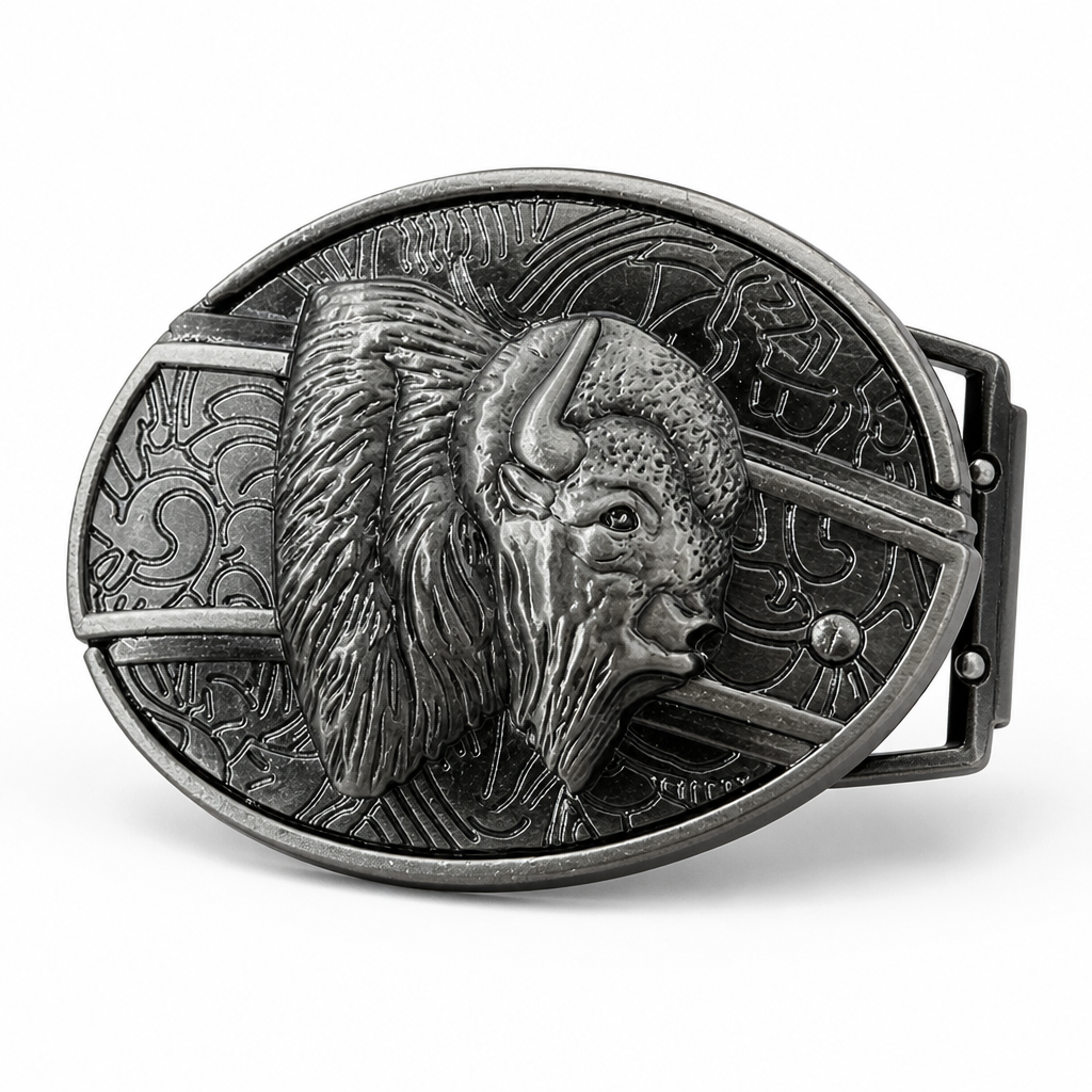 Zinc Alloy Hidden Knife Belt Buckle (Fits 1.5-Inch Belts)