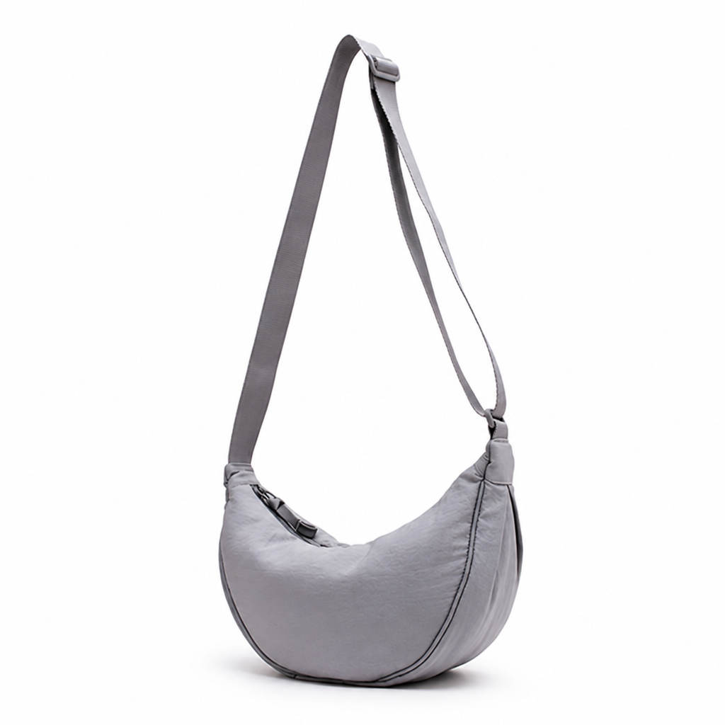 Lightweight Splash-Proof Nylon Crescent Shoulder Bag
