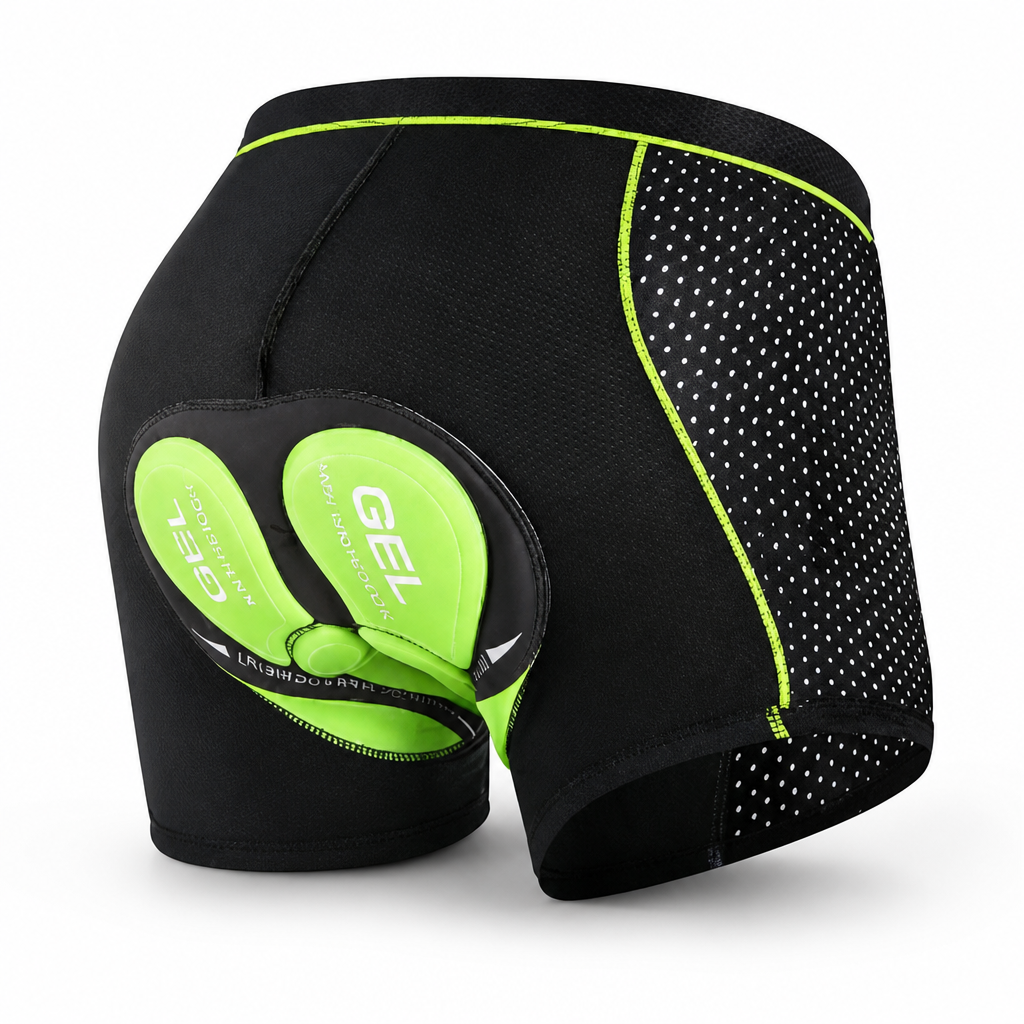 5D Gel Padded Breathable & Moisture-Wicking Motorcycle Shorts (Low-Rise)
