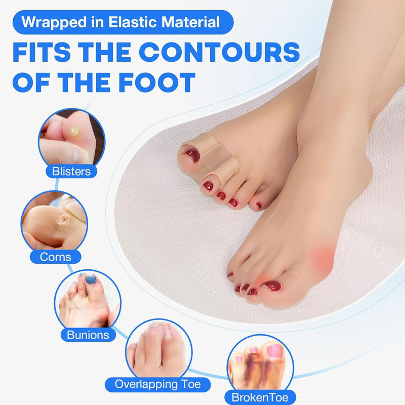 Soft Padded Set for Toe Separation and Ball Cushioning