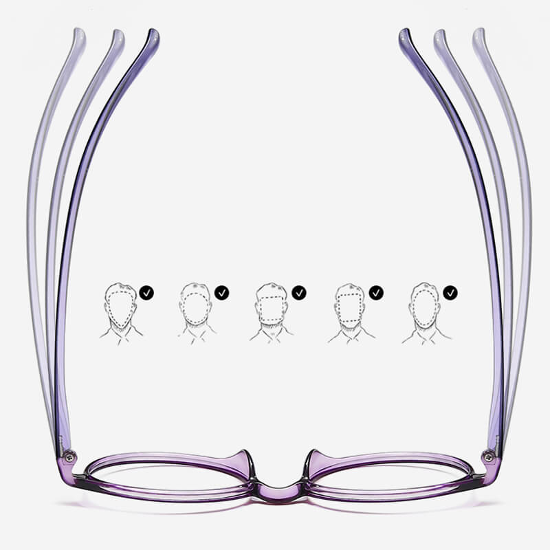 Comfortable Round Glasses with Blue Light Filtering for Screen Use