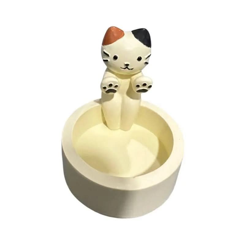 Adorable Kitten Shaped Candle Holder
