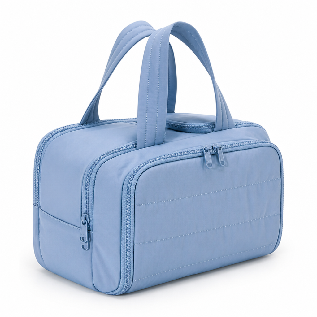 Waterproof-Lined Full-Open Toiletry Organizer