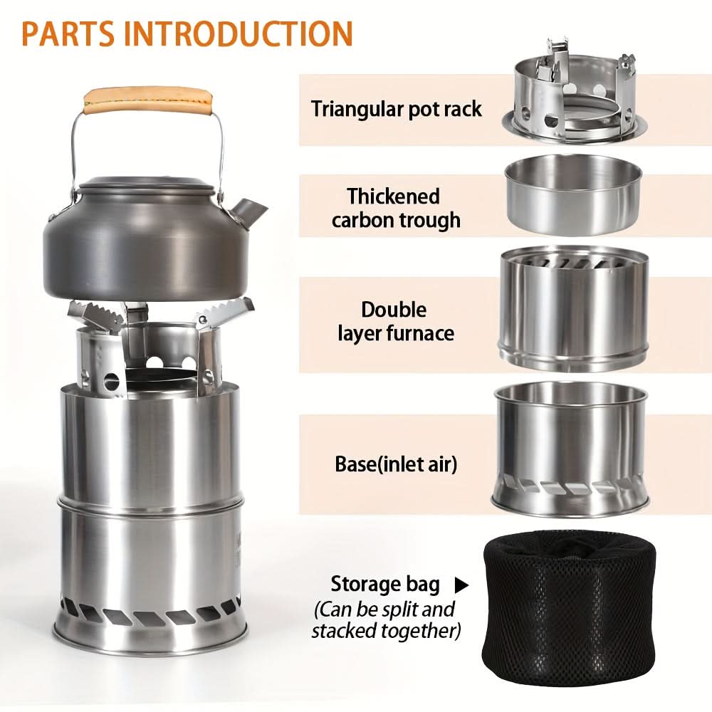 Compact Camping Stove for Wood Burning – Portable Design