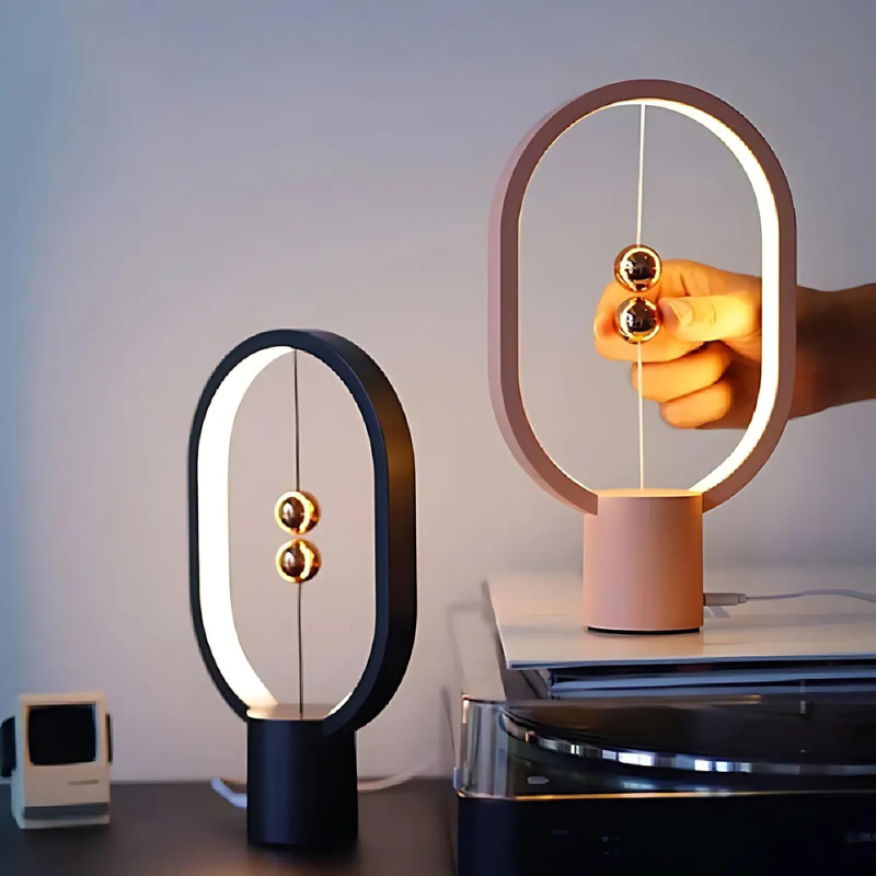 Modern Table Lamp with Adjustable Light Settings
