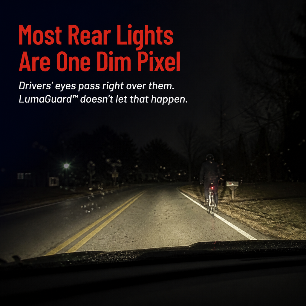 LumaGuard™ — Transform Your Seatpost Into a Radiant Saber Drivers Won't Overlook
