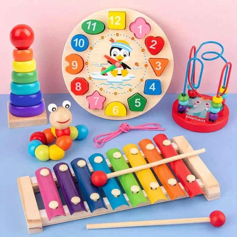 Versatile 5-Module Learning Toy for Babies 6 Months and Up