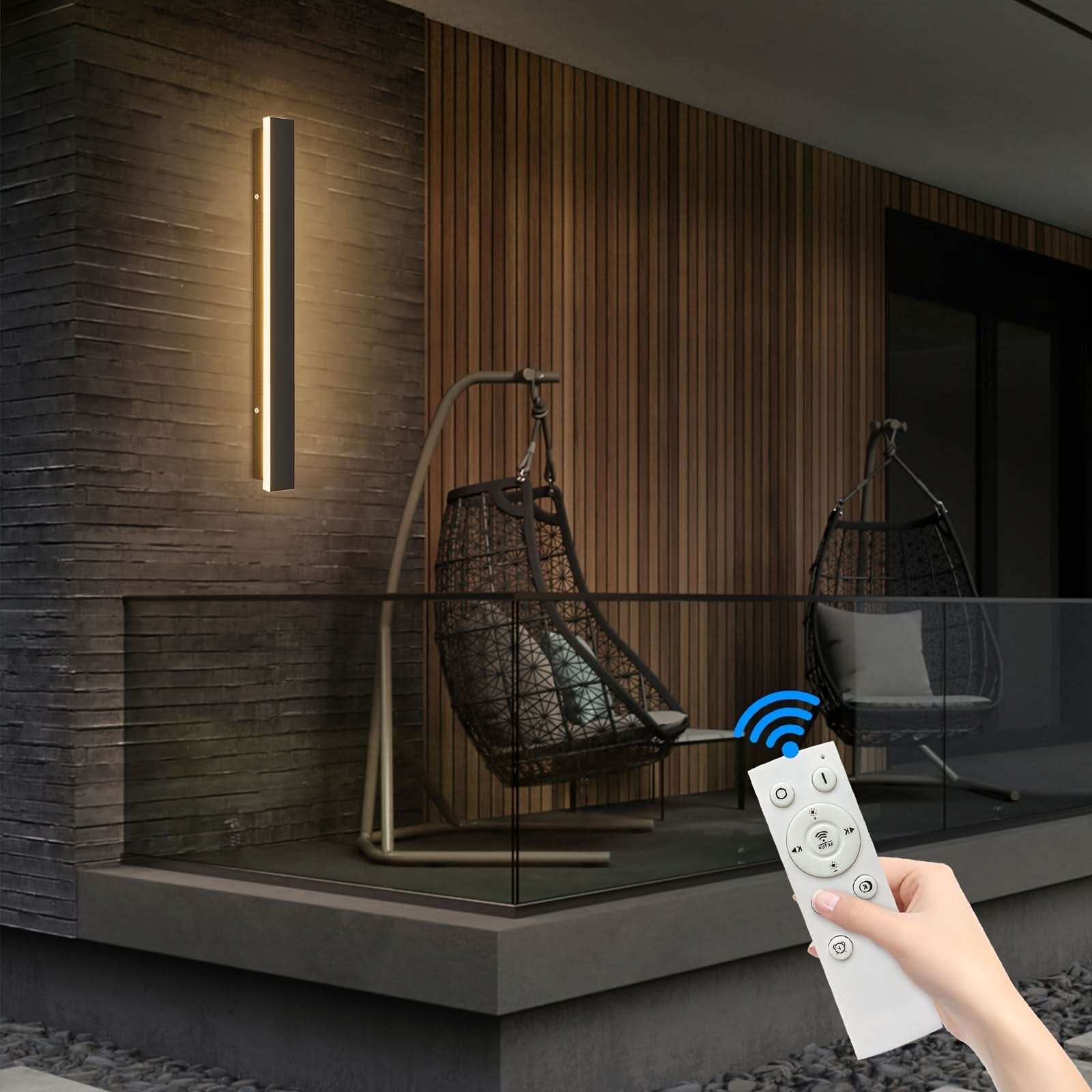 Dimmable Outdoor Wall Sconce - Long-Style Lighting Fixture