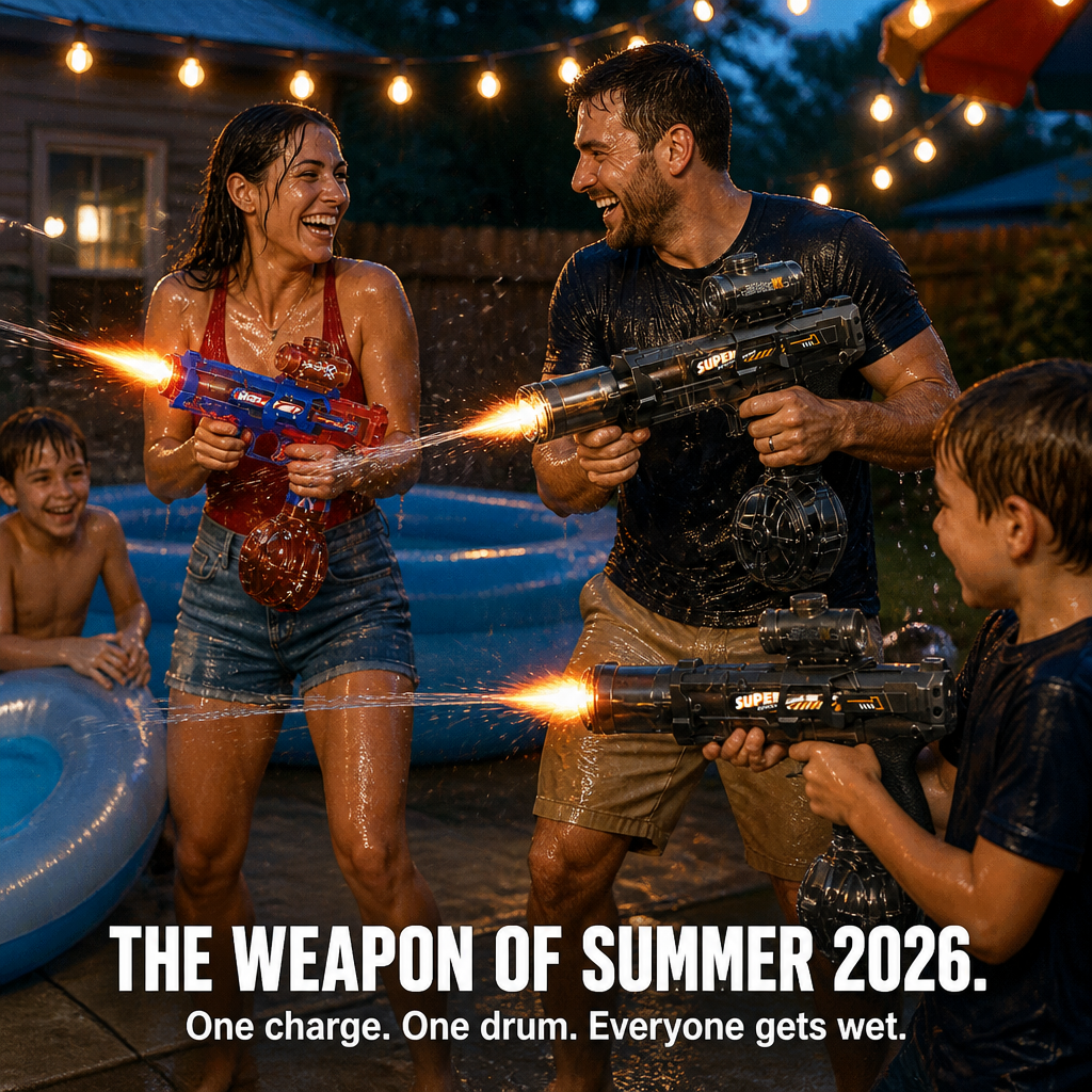 ThunderSplash™ — Soak Your Backyard Without Pumping, USB-C Powered & Muzzle-Flash Lights