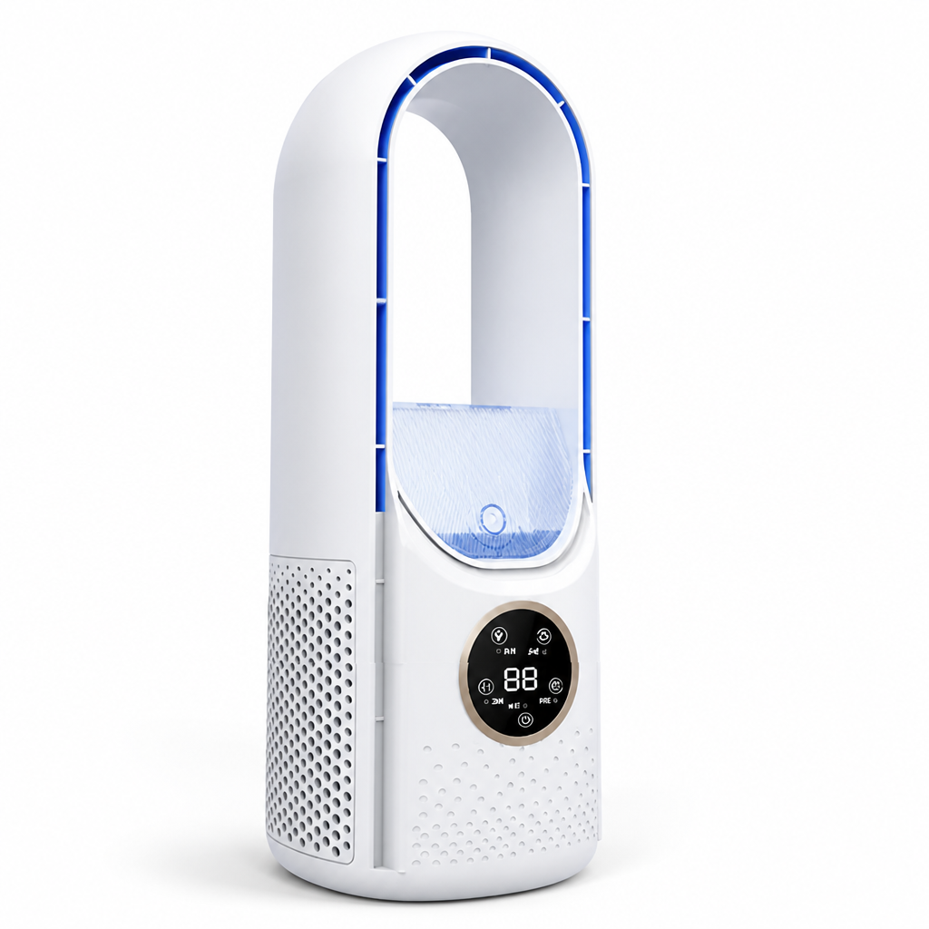 Bladeless Quiet Portable Desktop Air Cooler