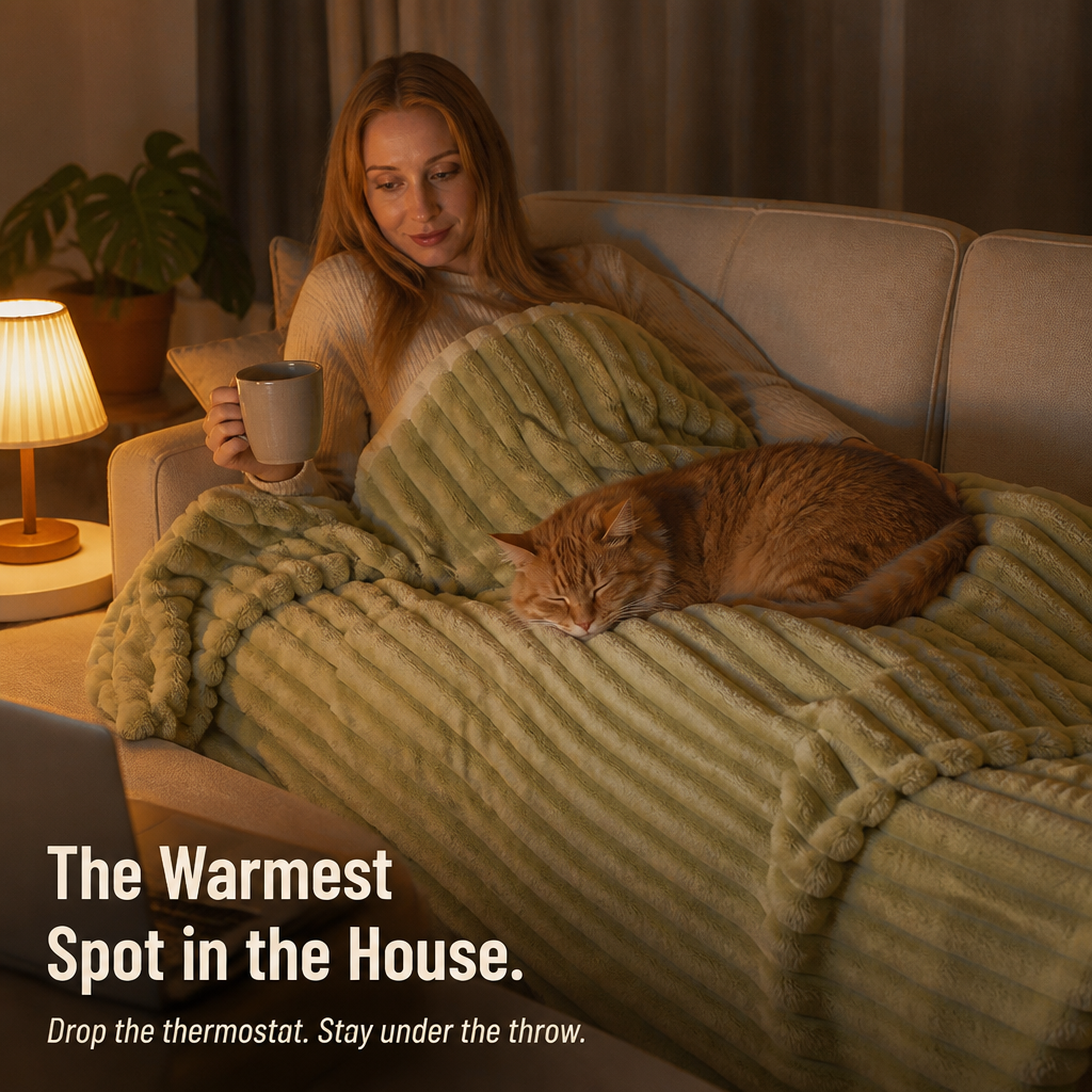 CozyNest™ — Envelop Yourself in Ribbed Flannel Comfort That Hugs You Back