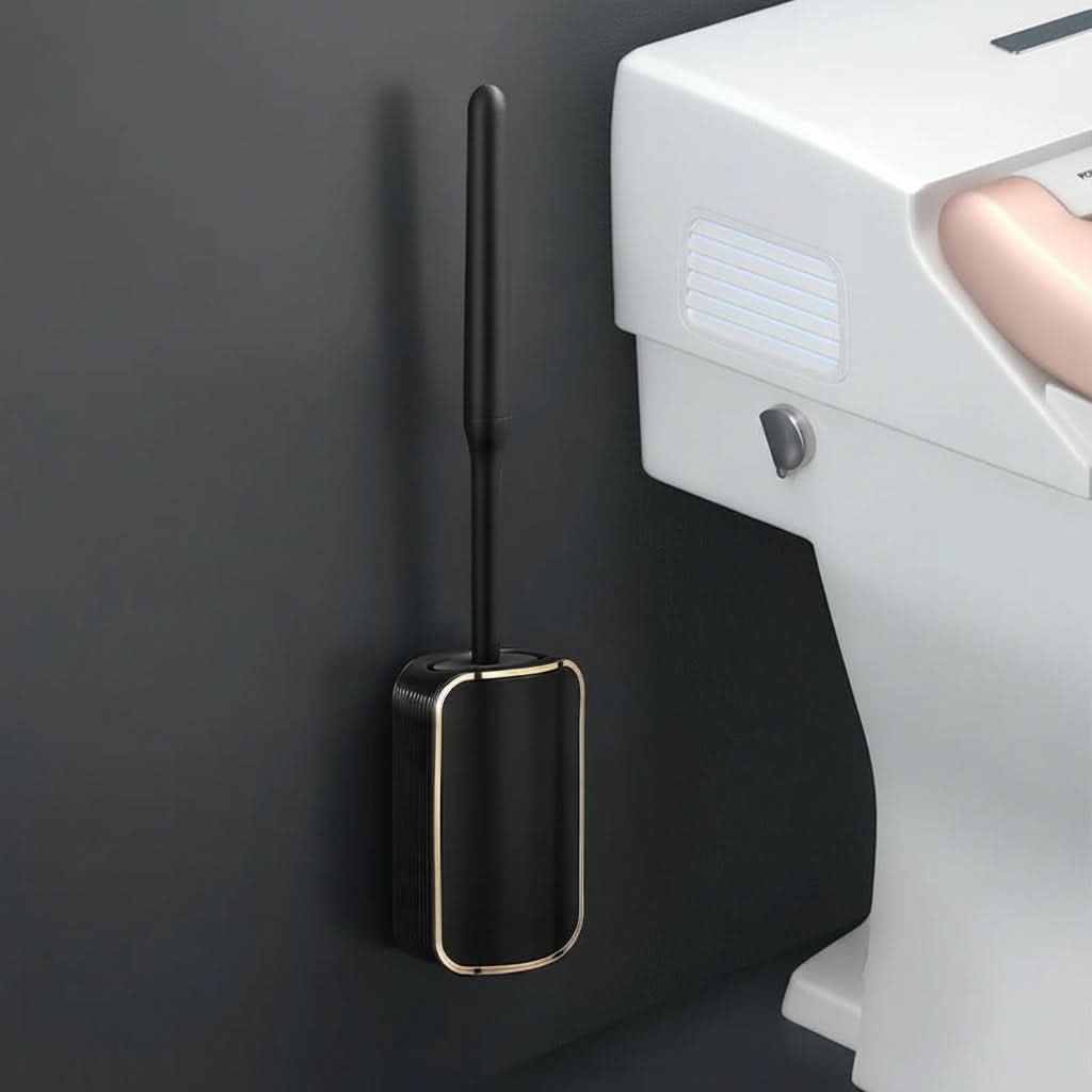 Wall-Mounted Toilet Brush Set with Quick Drying Feature
